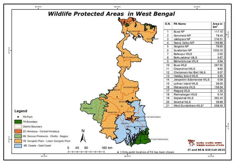 West Bengal National Parks and Wildlife Sanctuaries 