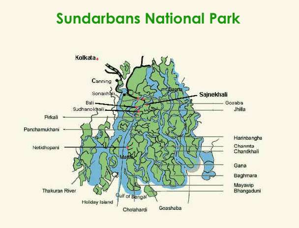 Sundarban National Park Map